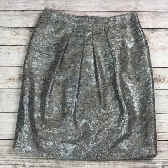 JONES New York Silver Metallic Pencil Skirt - Picture 4 of 11
